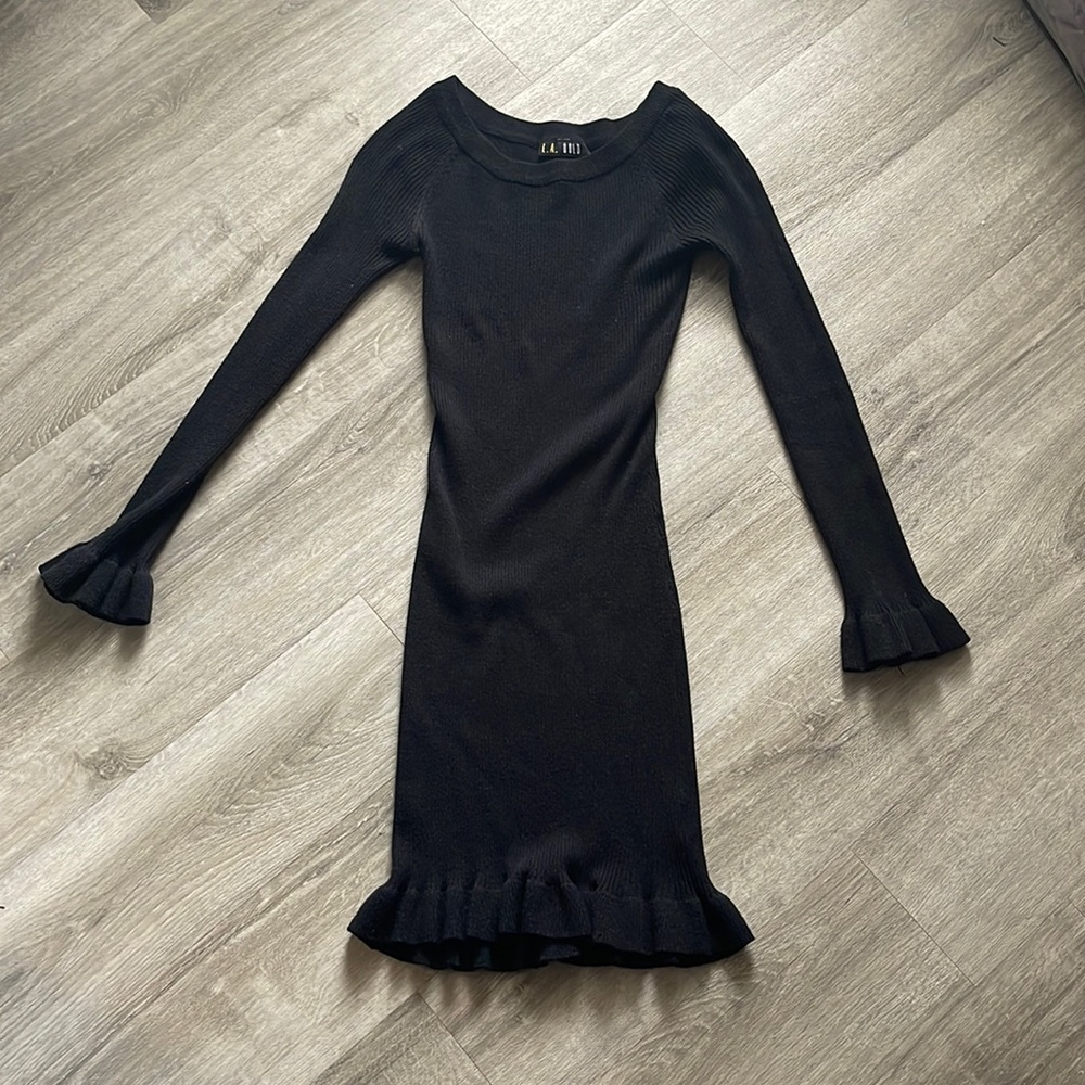 Black mini dress